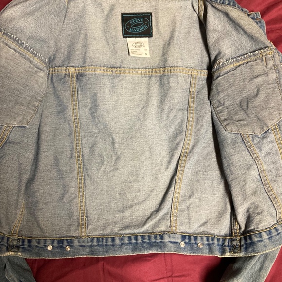 Steve Madden Distressed Denim Jacket - Picture 4 of 8